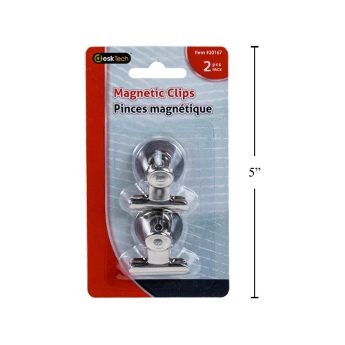 Magnetic Clip 2-Piece Bulldog b/c Desk Tech