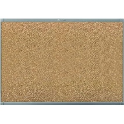 Magnetic Cork Board 48x36" Aluminium Prestige 2"
