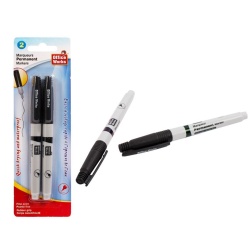 Markers Permanent 2 pack fine point black