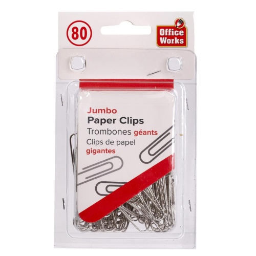 paper clips jumbo size 100 pack