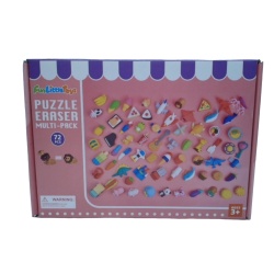 Puzzle Eraser Multi Pack 72pcs. (or $0.25ea., Or 5/$0.99)