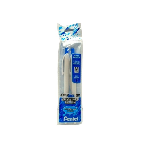 Retractable Gel Pen 2pk. Blue or Black Pentel