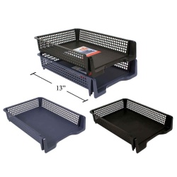 Stackable desk organizer paper tray