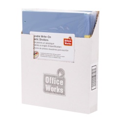 WRITE ON DIVIDERS 5-PC  9.25 x 11, BAG DESK TECH"