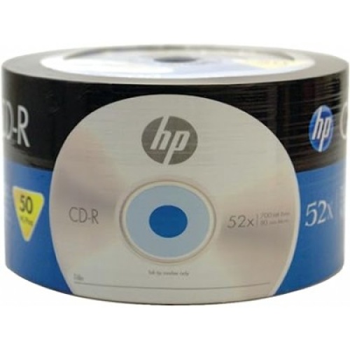 Blank Disk 50pk 52X CD-R, OPP HP