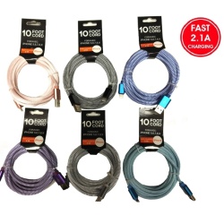 Cable Lightning™ - USB A 10Ft Nylon