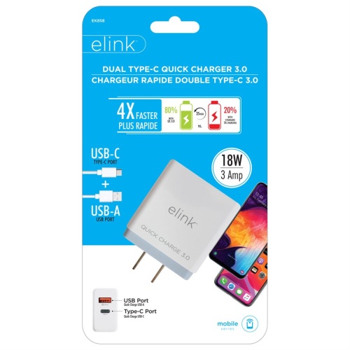 Charger - USB Type-C® & A 18W