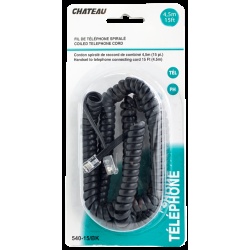 Phone Line Cord Black 15 foot