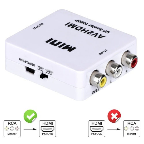 Composite AV to HDMI converter