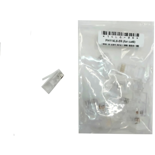 Modular plug 8 Pins CAT6 8P8C RJ45 bag of 10