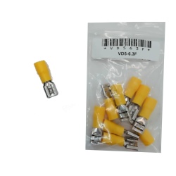 Fully Insulated F Disconnect Crimp Terminal bag of 10