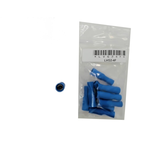 Fully Insulated Female Bullet Stud Size mm: 4 / 0.156-Blue bag of 10
