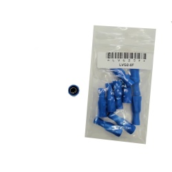 Fully Insulated Female Bullet Stud Size mm: 5 / 0.195-Blue bag of 10