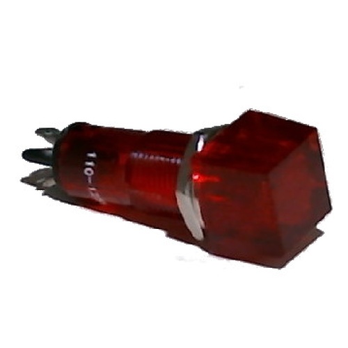 Indicator Light 10mm Square Red Chassy Mount (Or 12/$2.99)