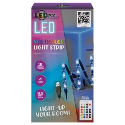 LED Light Strip Multicolour 6.5' USB Powered