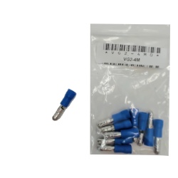 Male Bullet Crimp Terminal 4 / 0.156 bag of 10