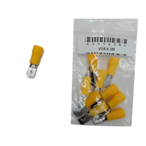 Male Disconnect Crimp Terminal 0.8 X 6.35 bag of 10