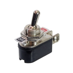 ON-OFF Toggle switch S.P.S.T.  6A 125VAC / 3A 250 VAC