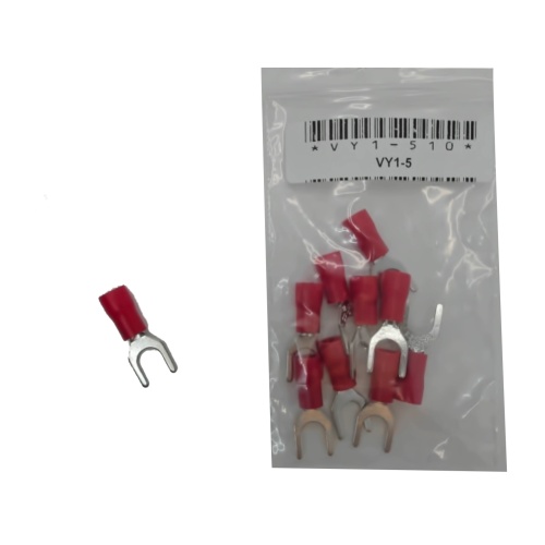 Terminal Insulated Fork Type Stud Size 10 bag of 10