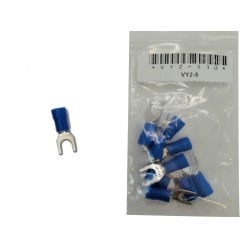 Terminal Insulated Fork Type Stud Size 10 bag of 10