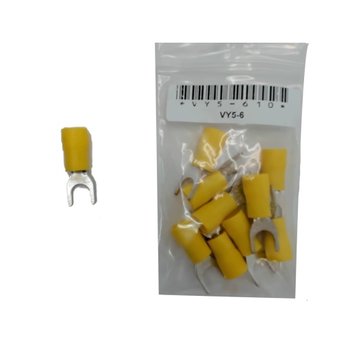 Terminal Insulated Fork Type Stud Size 1/4 bag of 10