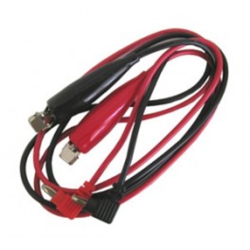 Test lead set with large alligator clips