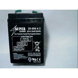 BATTERY 6VOLT 4.5 AMP