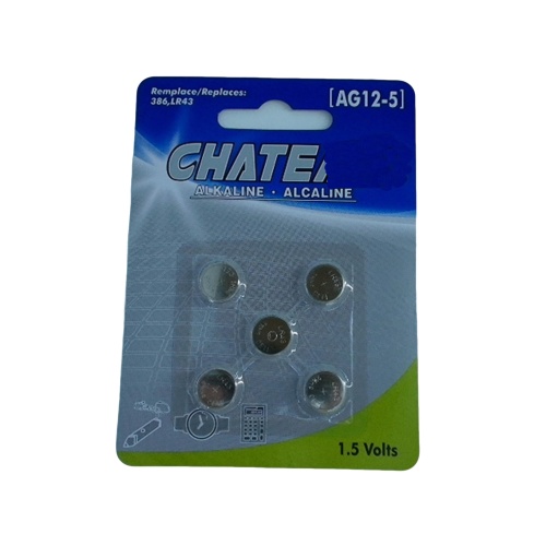 button cell Battery 5 pack #386, LR43