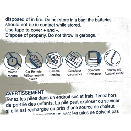 button cell batteries Assorted