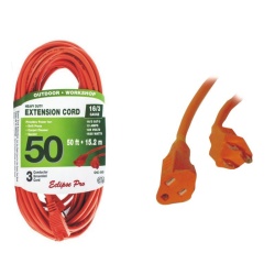 HD Grounded 50 ft electrical extension CSA orange