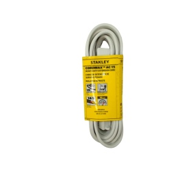 Heavy duty extenstion cord - 15 foot white 3 prong 14/3 Stanley