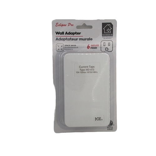 wall tap - 6 outlet, 3 outlets per side