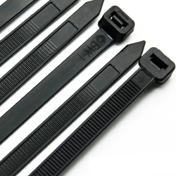 Nylon cable tie 10 inch 50 lb black 100 pack