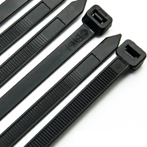 Nylon cable tie 6 inch 18 lb black 100 pack