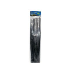 Nylon cable ties black 21.5inch x 7mm 50 pack