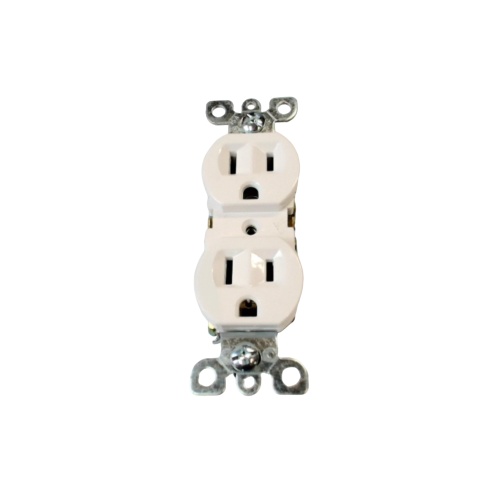 Receptacle Duplex 15A White