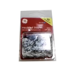 Staples Insulated 5/8 White 40pk. G.E."