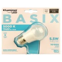 LED BASIX A15 5000K LUMINUS