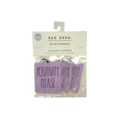 Car Air Fresheners 3pk. Chillaxin' Lavender Positivity Please Rae Dunn