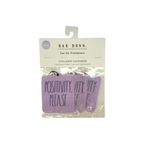 Car Air Fresheners 3pk. Chillaxin' Lavender Positivity Please Rae Dunn