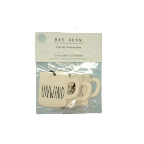 Car Air Fresheners 3pk. Chillaxin' Lavender Unwind Rae Dunn