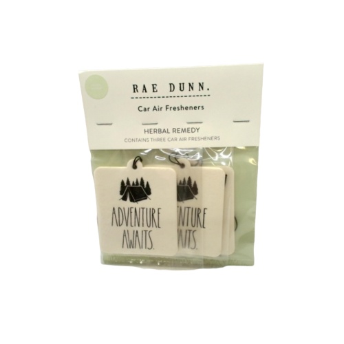 Car Air Fresheners 3pk. Herbal Remedy Adventure Awaits Rae Dunn