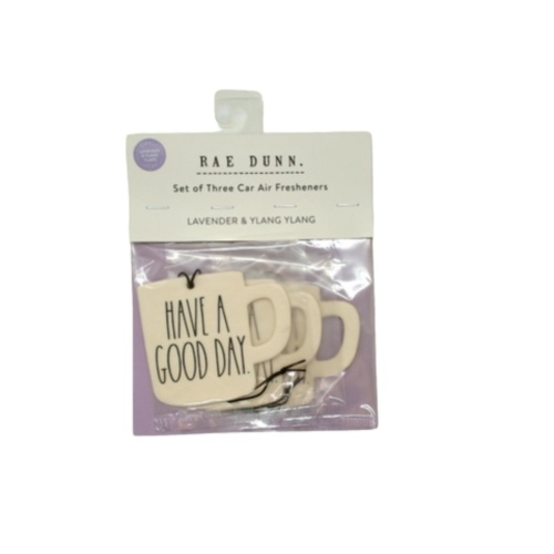 Car Air Fresheners 3pk. Lavender & Ylang Ylang Have A Good Day Rae Dunn