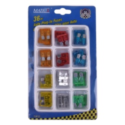 Auto Blade Plug In Fuse Set 36 Pc