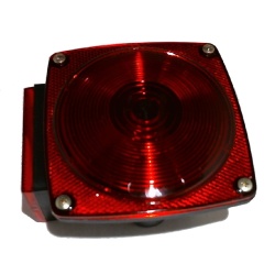 Stop/Turn/Signal Light 4.5x4.5" Square Red"