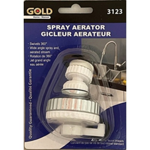 SPRAY AERATOR - wide angle spray and aerated stream
