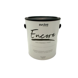 Evolve Encore Gallon Paint Pure White Latex Eggshell