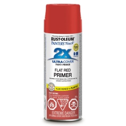 Spray Paint Flat Red Painters Touch 2X Primer 340G Rustoleum