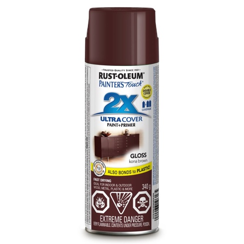 Spray Paint Kona Brown Painters Touch 2X 340G Rustoleum