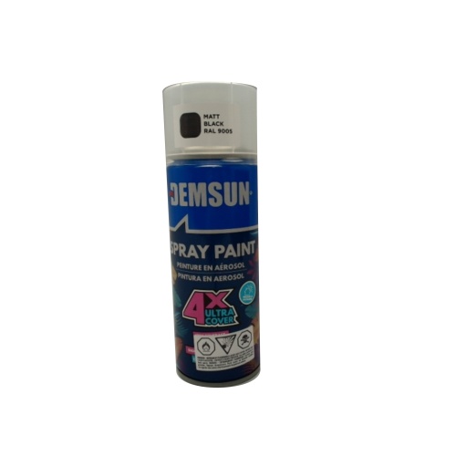 Spray Paint Matt Black 300g. Demsun